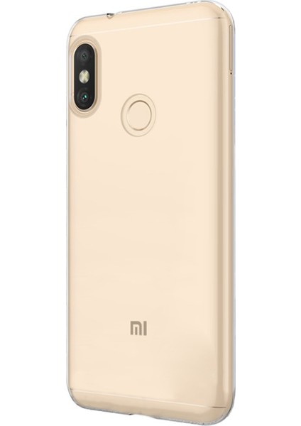 Xiaomi Mi A2 Lite Kılıf Transparent Soft Beyaz