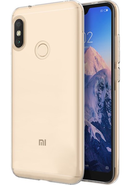 Xiaomi Mi A2 Lite Kılıf Transparent Soft Beyaz