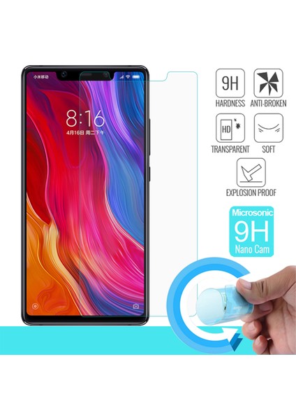 Xiaomi Mi 8 Se Nano Cam Ekran Koruyucu Film