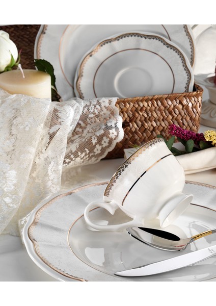 Ar 30041 Prestige Bone 84 Parça 12 Kişilik Yemek Takımı fiyatları