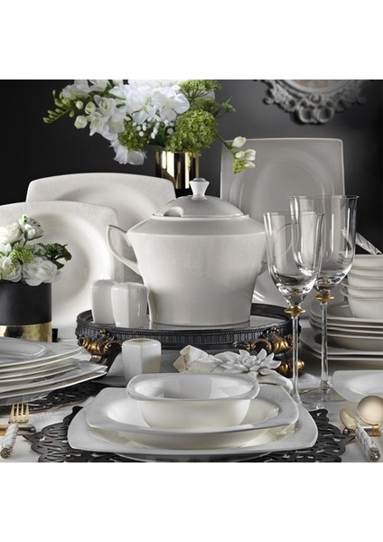 Bone Mare 62 Parça 9559 Desenli Yemek Takımı