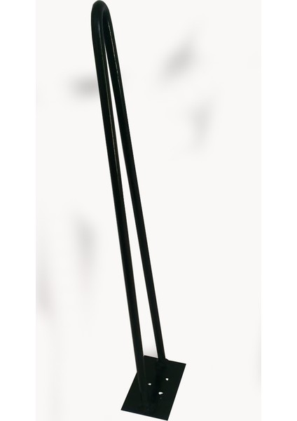 Doğal Sehpa Kütük Sehpa Kütük Masa Metal Ayak Firkete Ayak 45 Cm Siyah