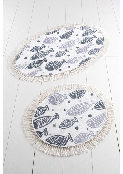Fish White Djt 2'Li Set