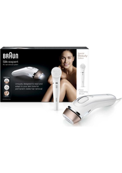 Silk Expert Ipl 300.000 Atımlı Epilasyon Tüy Alma Sistemi Bd5008 +Yüz Temizleme Fırçalı