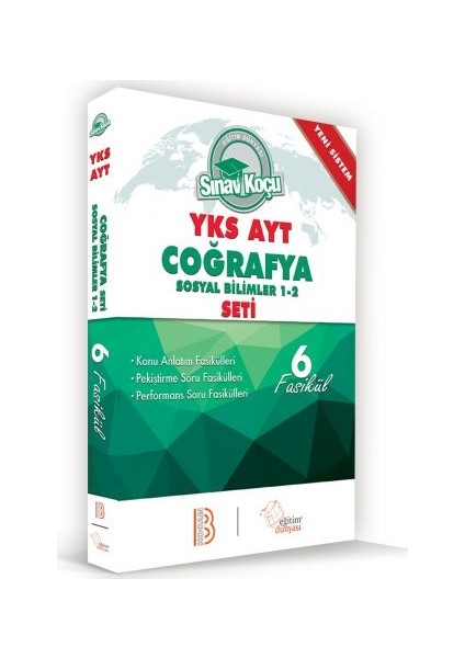 2019 YKS -TYT Coğrafya Sınav Koçu Konu Anlatımlı 6 Fasikül Set