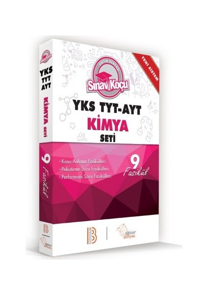 2019 YKS -TYT-AYT Kimya Sınav Koçu Konu Anlatımlı 9 Fasikül Set