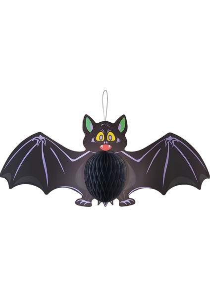 PartiBulutu Halloween Yarasa Petek Asma Süs