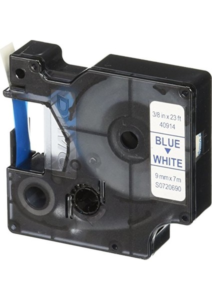 Dymo D1 Serisi Beyaz Etikete Mavi 40914 9Mmx7M Şerit