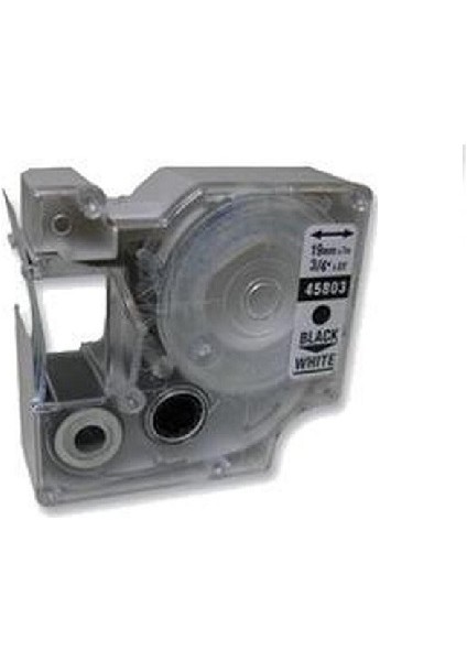 Dymo D1 Serisi Beyaz Etikete Siyah 45803 19Mmx7M Şerit