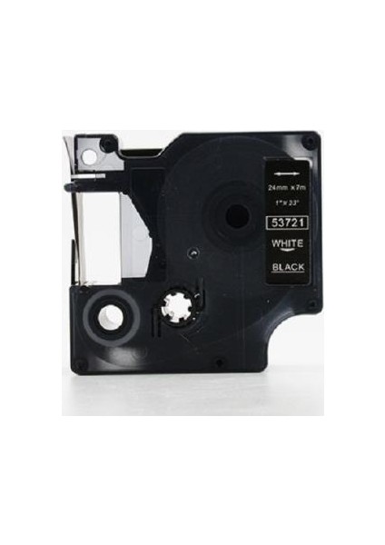 Dymo D1 Serisi Siyah Etikete Beyaz 53721 24Mmx7M Şerit