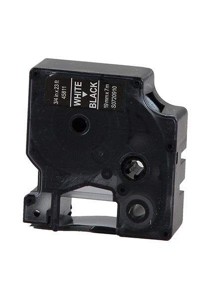 Dymo D1 Serisi Siyah Etikete Beyaz 45811 19Mmx7M Şerit