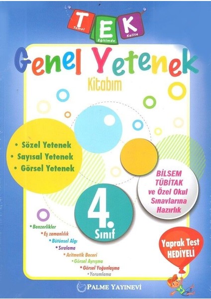 4. Sınıf TEK Genel Yetenek Kitabım