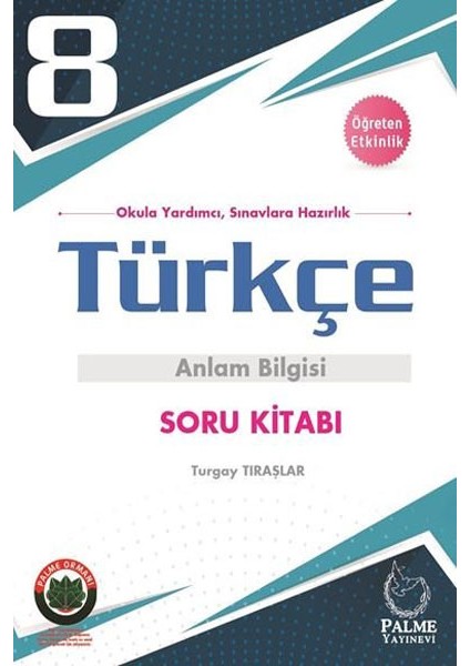 Palme Yayıncılık 8. Sınıf Türkçe Anlam Bilgisi Soru Kitabı