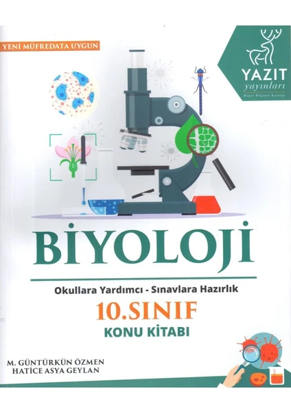 Yazıt Yayınları 10. Sınıf Biyoloji Konu Kitabı - M. Güntürkün Özmen - Hatice Asya Geylan