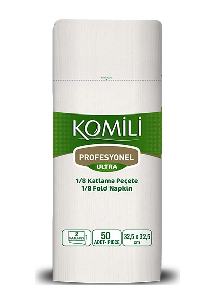 Ultra Profesyonel 1/8 Katlama Peçete 50 Li 32,5 X 32,5 cm