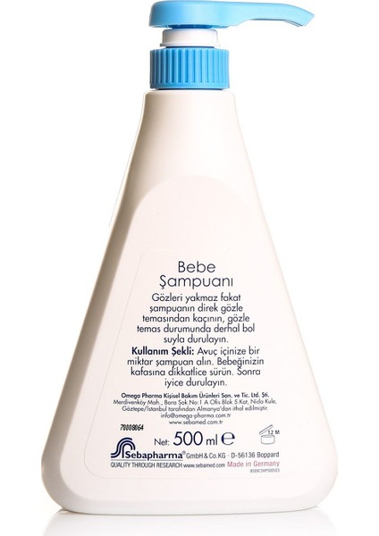 Bebek Şampuanı 500 ml (2 Adet)