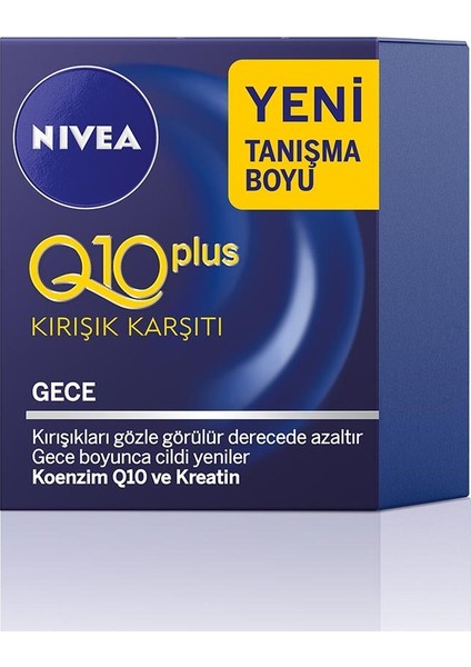 Q10 Kırışık Karşıtı Gece Bakım Kremi 20 ml