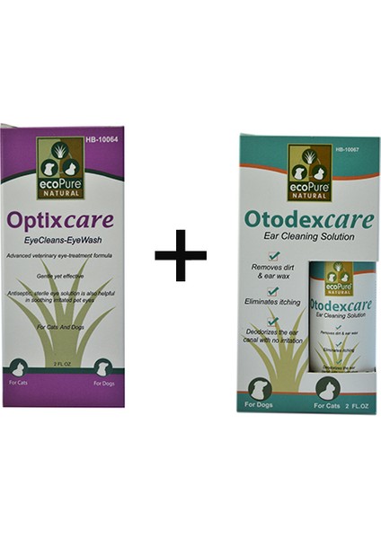 OptixCare Göz Temizleme Solüsyonu + OtodexCare Kulak Temizleme Solüsyonu