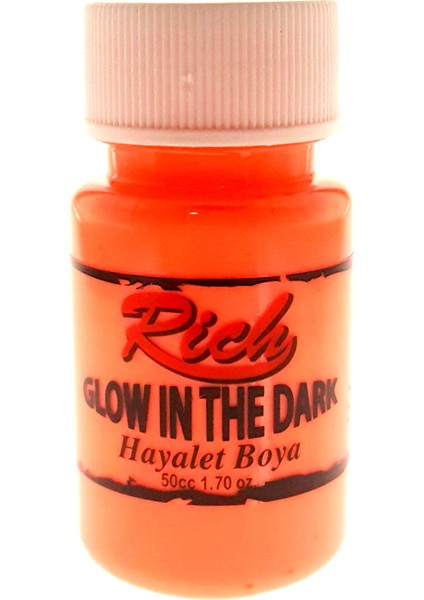 Karanlıkta Parlayan Hayalet Boya 50Cc. N:3006 Turuncu