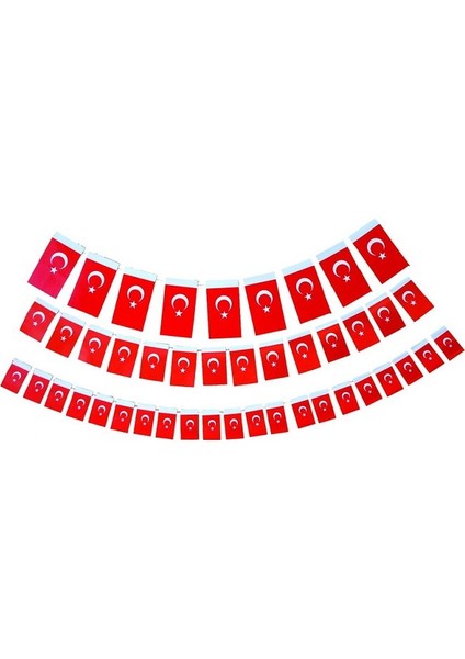 İpli Bayrak Orta Boy 13Cm (41'Li)