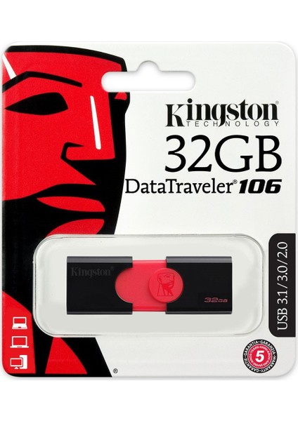 DataTraveler 106 32GB USB 3.0 Bellek DT106/32GB