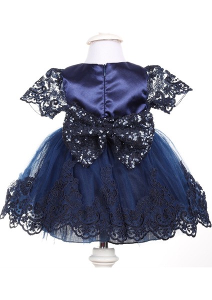 Bebek Lacivert Elbise