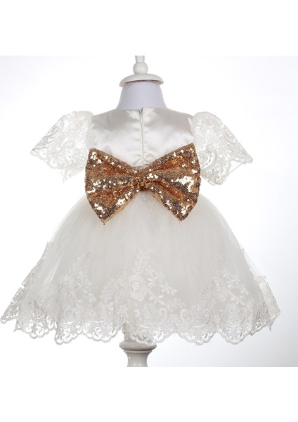 Bebek Beyaz Altın Elbise