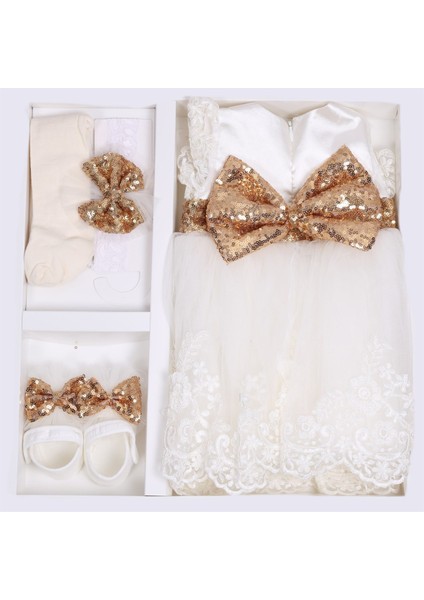 Bebek Beyaz Altın Elbise fırsatları