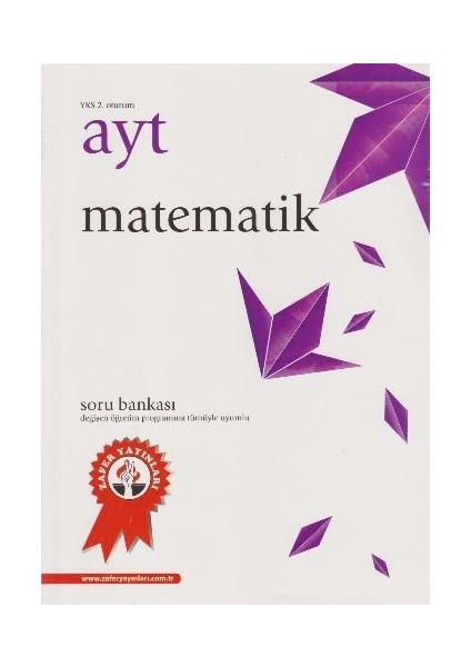 Zafer Yks Ayt Matematik Soru Bankası 2. Oturum-Yeni