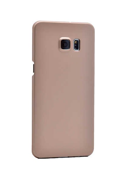 Samsung Galaxy S6 Edge Plus Ultra Lüx Sert Rubber Kılıf - Gold