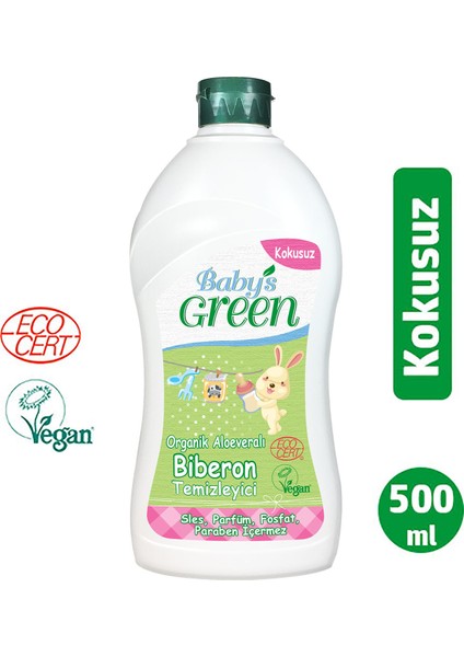 Baby's Green Organik Aloe veralı Biberon Temizleyici Deterjanı - Kokusuz