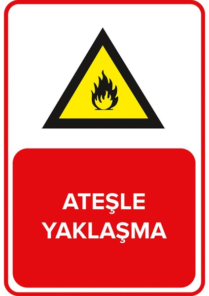 Ateşle Yaklaşma Levhası (Dekote Malzeme)