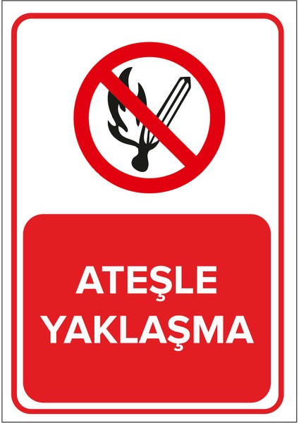 Ateşle Yaklaşma Levhası (Dekote Malzeme)