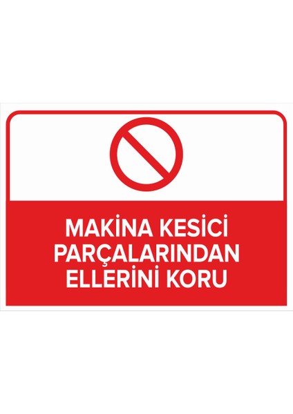 Makine Kesici Parçalarından Ellerini Koru Levhası (Dekote Malzeme)