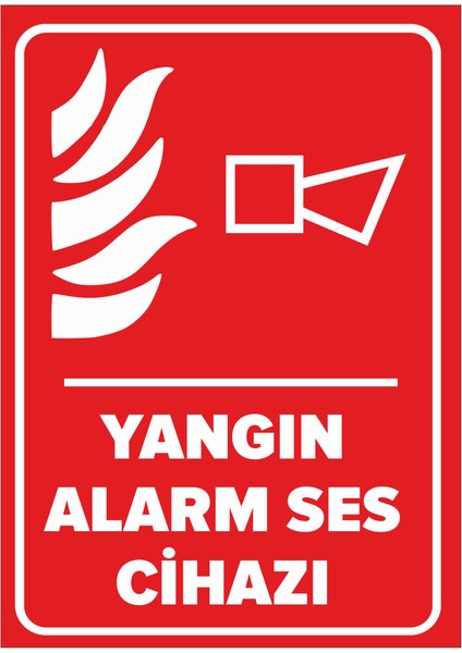 Yangın Alarm Ses Cihazı Levhası (Dekote Malzeme)