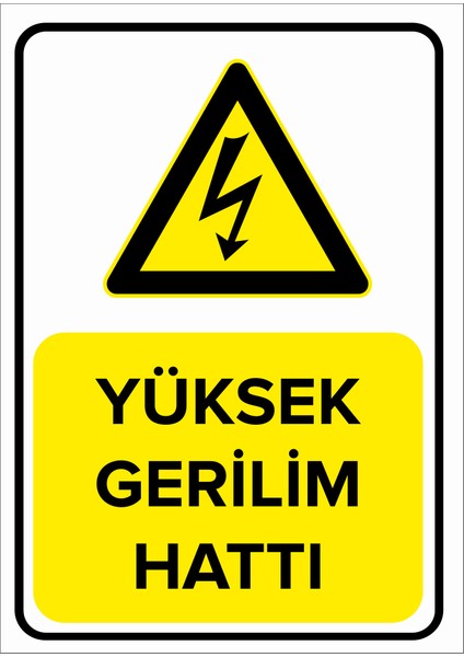 Yüksek Gerilim Hattı Levhası (Dekote Malzeme)