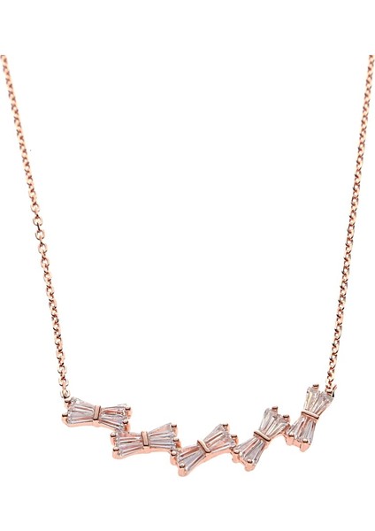 E2009 Baget Kesim Gümüş Kolye