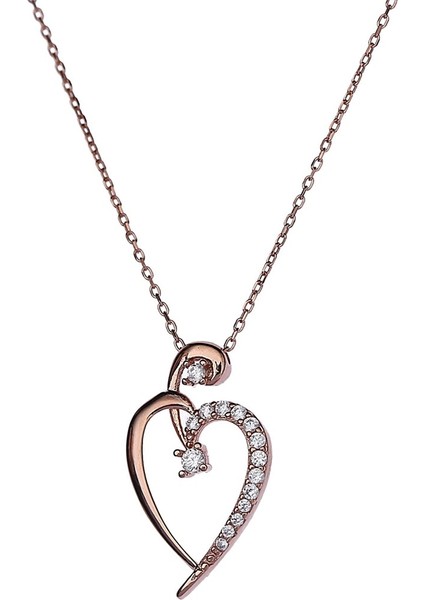 E2710 Kalp Gümüş Kolye