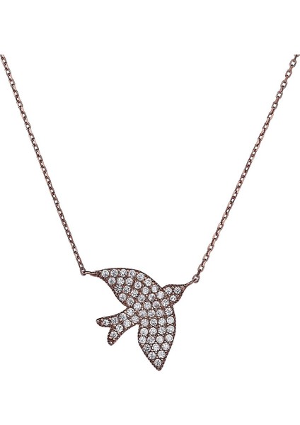 E2712 Kırlangıç Gümüş Kolye