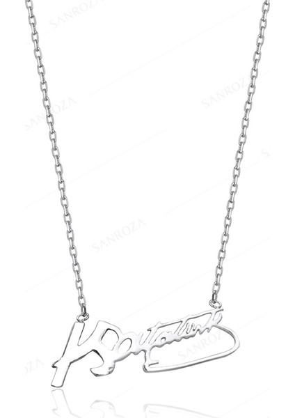 Atatürk İmzalı Gümüş Kolye