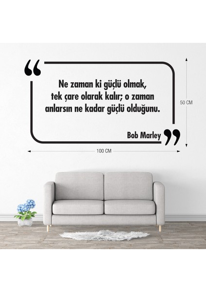 Dekoratif Duvar Yazısı Sticker 005