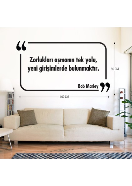 Dekoratif Duvar Yazısı Sticker 006