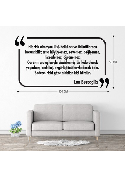 Dekoratif Duvar Yazısı Sticker 008