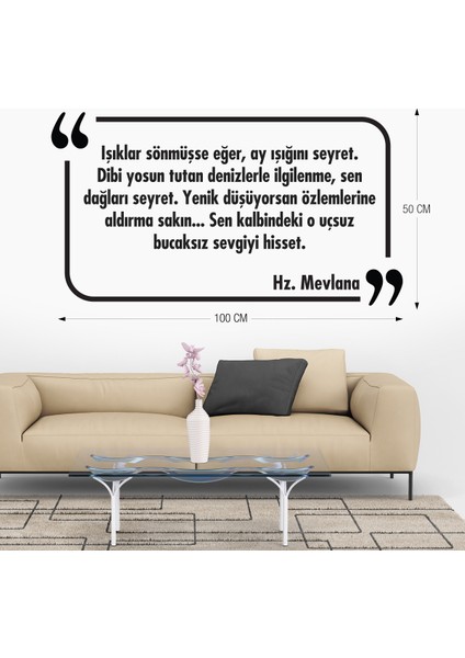 Dekoratif Duvar Yazısı Sticker 019