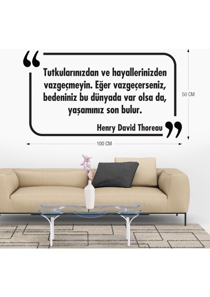 Dekoratif Duvar Yazısı Sticker 034