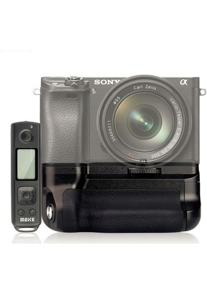 Sony A6500 için MeiKe MK-A6500 Pro Battery Grip + Zaman Ayarlı Kumanda