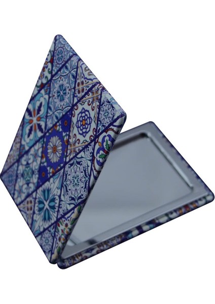 Dikdörtgen Cep Ve Çanta Makyaj Aynası - Çini Desenli fiyatları