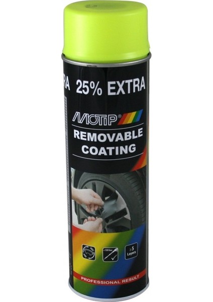 Soyulabilir Boya Florasan Sarı - Removeable Coating F.Yellow
