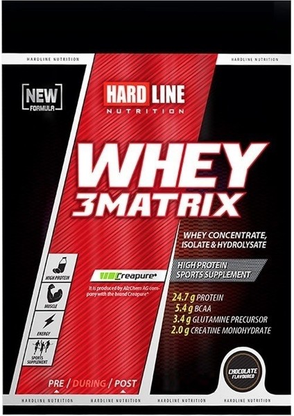 Hardline Whey 3Matrix 30 Gr Tek Kullanımlık Çikolata