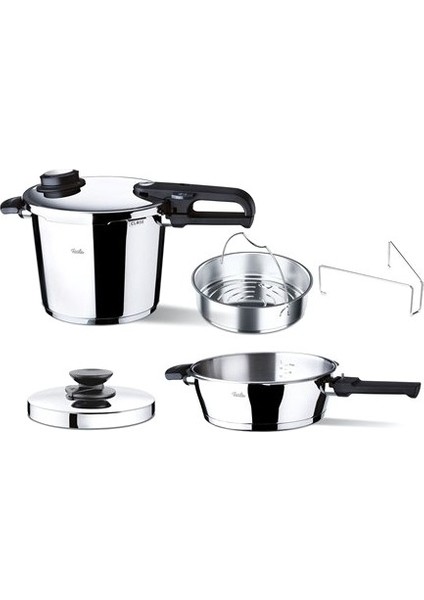 Vitavit Premium Düdüklü Tencere 6.0 Lt + Fissler Tencere 2,5 Lt.